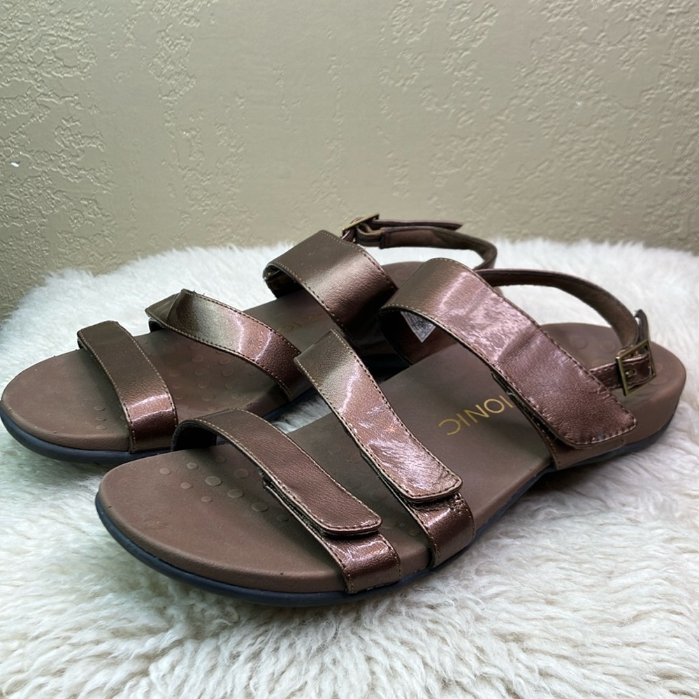 Vionic Teagan Brown Bronze Sandal